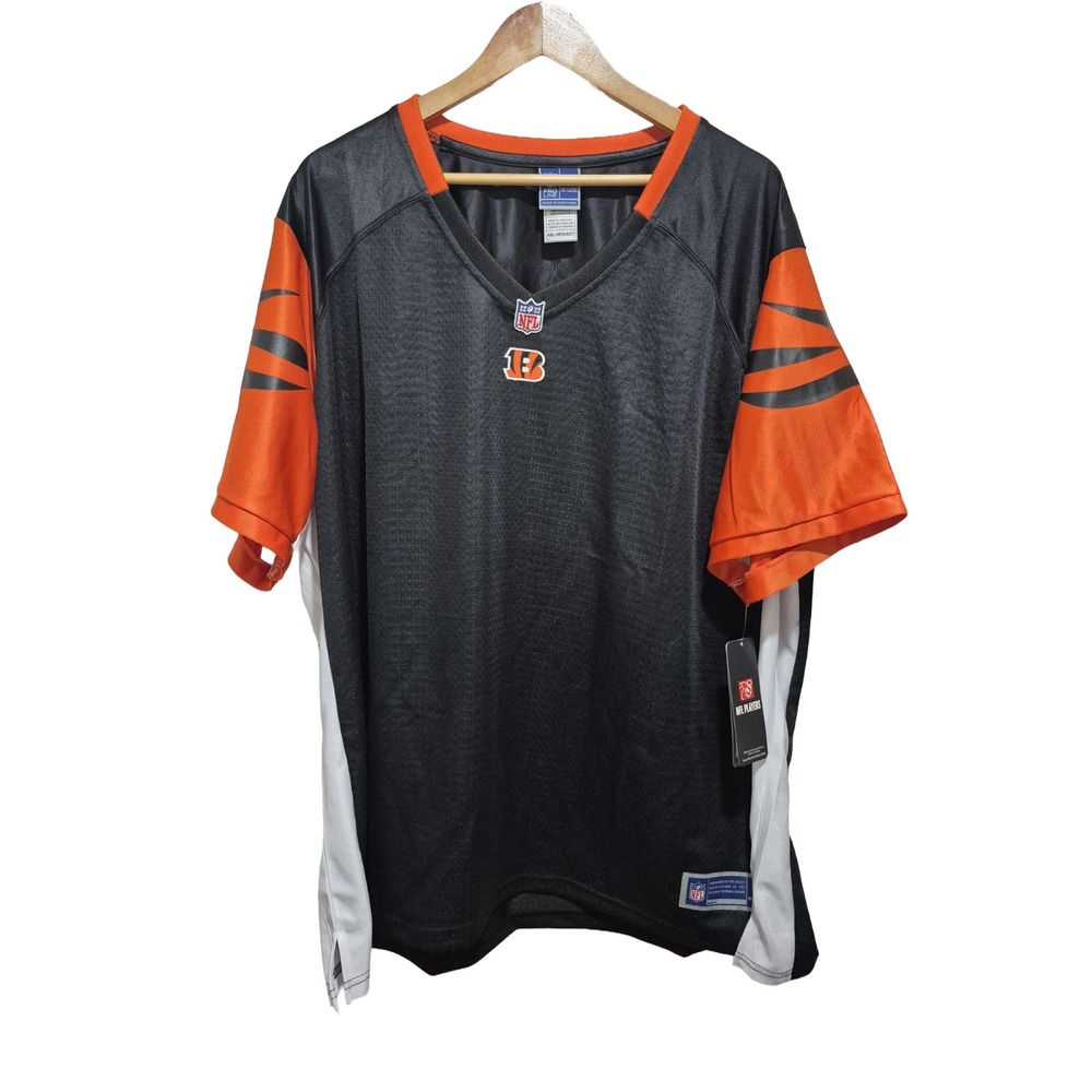 NFL Pro Line Cincinnati Bengals Blank Football Jersey Shirt Women's‎ 4XL New